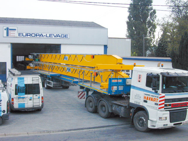 Europa-Levage, the one and only manufacturer of box-type overhead cranes in Wallonia